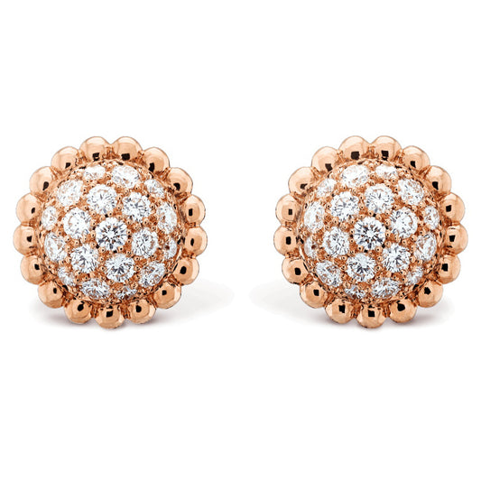 VCARO9PH00 flower ball bead earrings