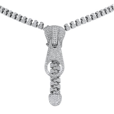 VCA43839531 Clothes zipper head necklace (chain length 353mm)