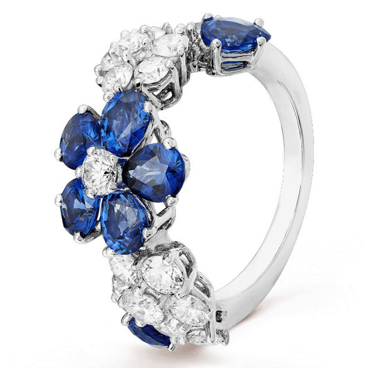 VCARC97200 Colorful Plum Blossom Ring 12.5#