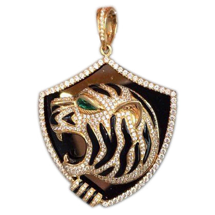 KDY-N1711249 side tiger pendant large tag