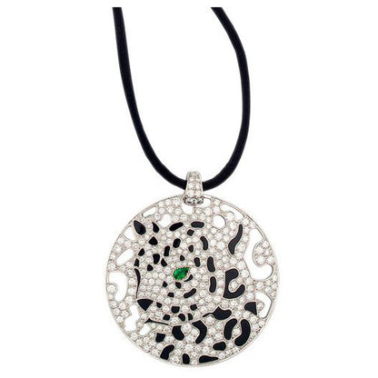 KDY-N3014400 disc leopard pendant