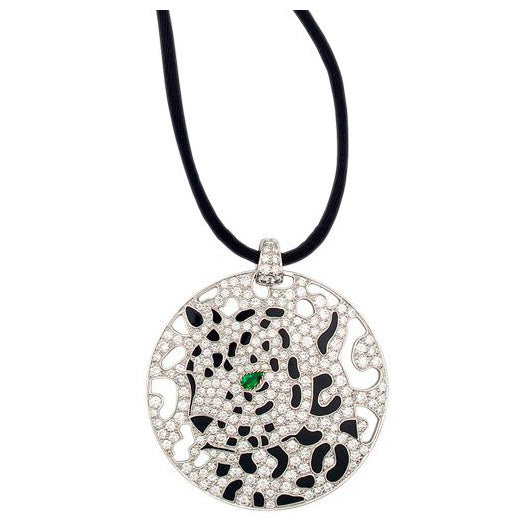 KDY-N3014400 disc leopard pendant