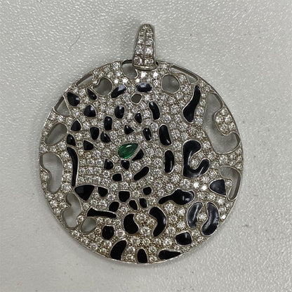 KDY-N3014400 disc leopard pendant
