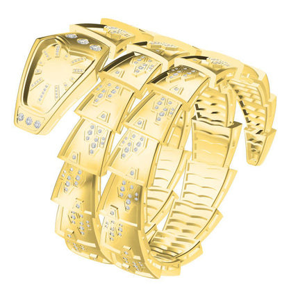 BGL-BUL22016 double circle watch flat snake bracelet