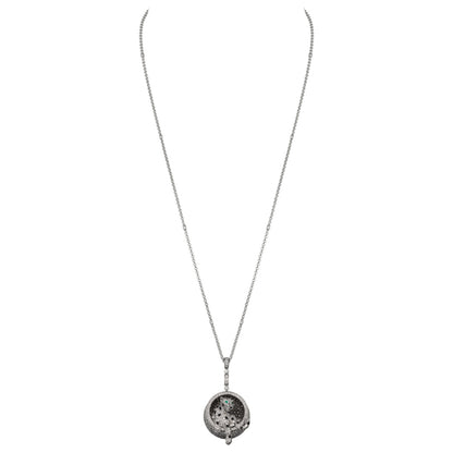 KDY-N3109400 leopard lying circle pendant