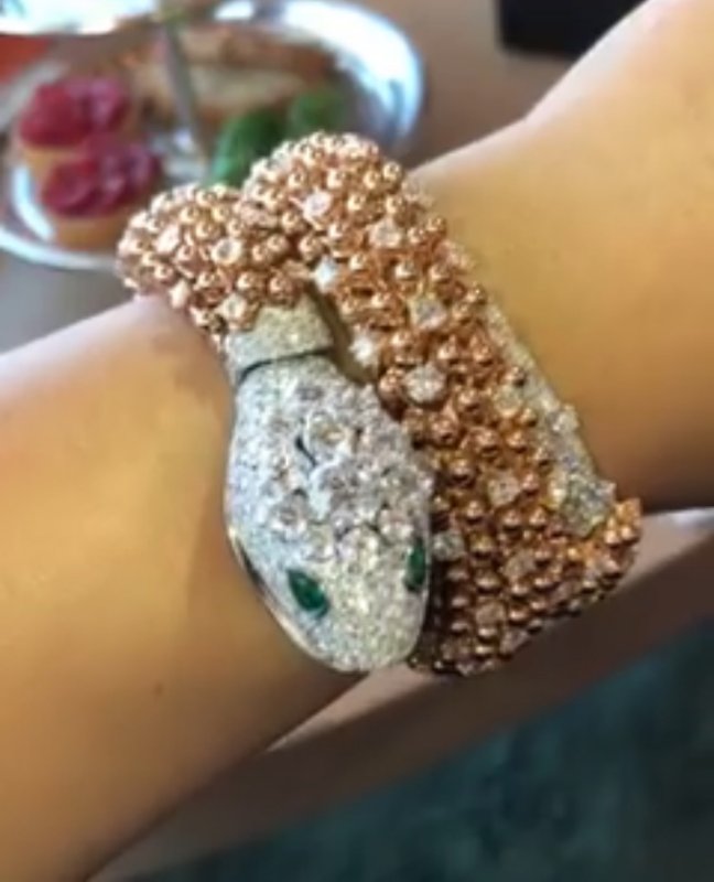 BGL-102870 beads snake watch bracelet