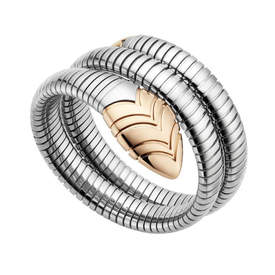 BGL-BR856501 light gold egg-shaped ring snake body bracelet