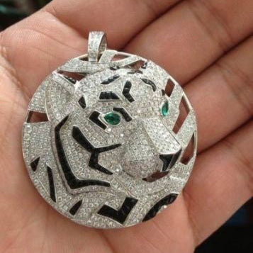 KDY-N8863161 tiger bevel tiger large tag pendant