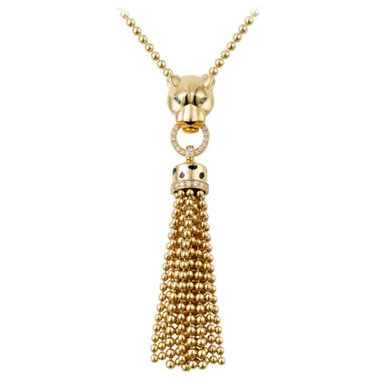 KDY-N7424121 leopard head bite ring pendant