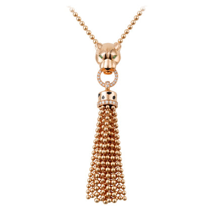 KDY-N7424121 leopard head bite ring pendant