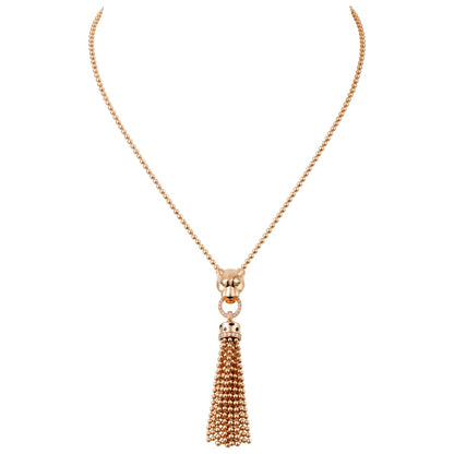 KDY-N7424121 leopard head bite ring pendant