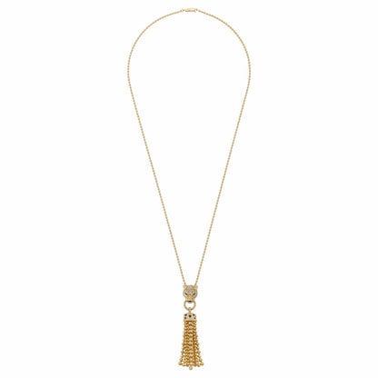 KDY-N7424212 leopard head bite circle tassel pendant