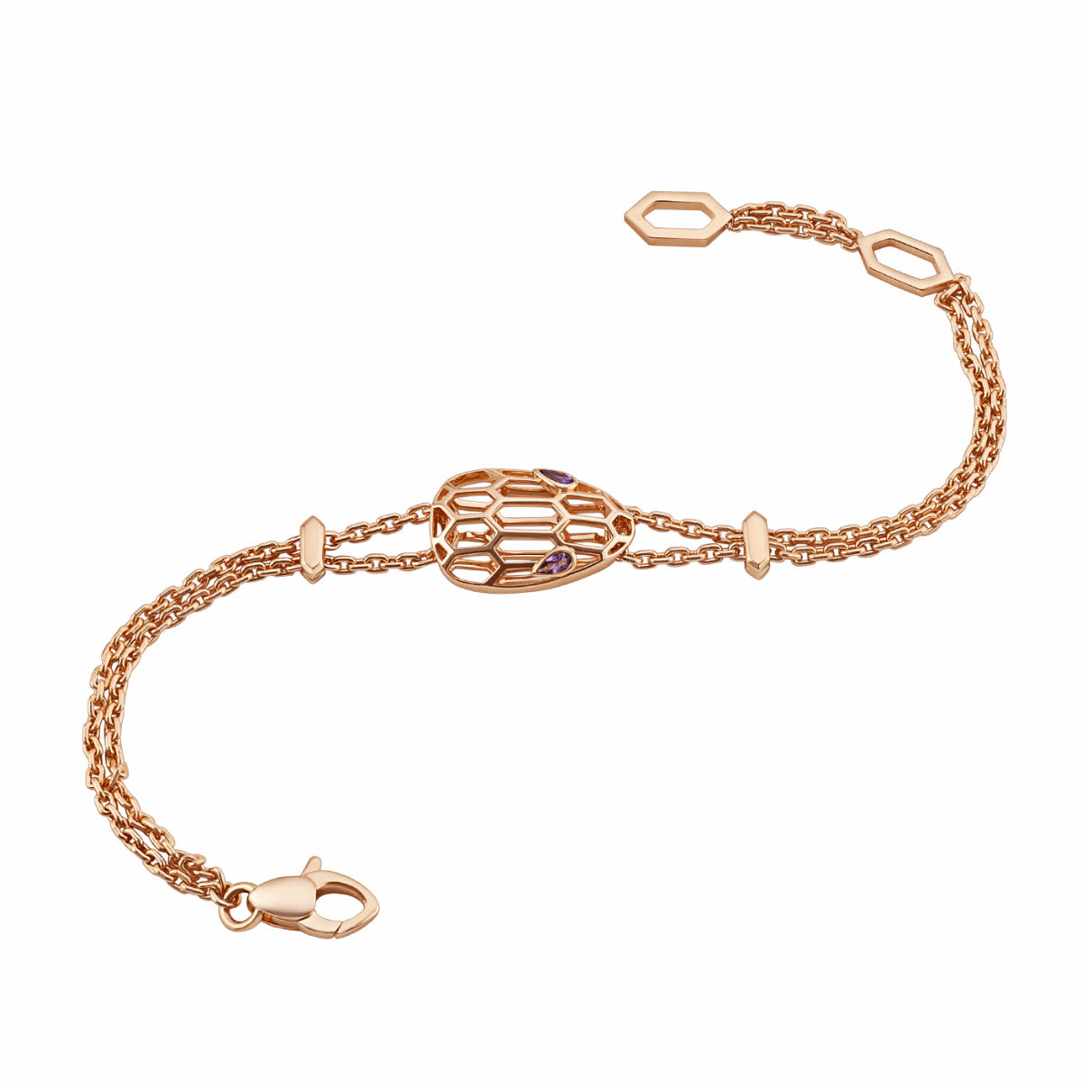 BGL-BR857739 snake head hollow light gold bracelet