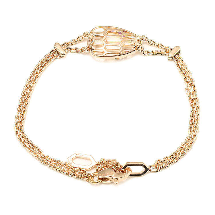 BGL-BR857739 snake head hollow light gold bracelet