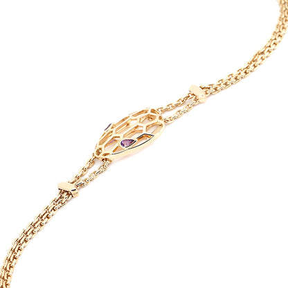 BGL-BR857739 snake head hollow light gold bracelet