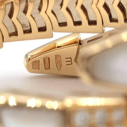 BGL-BR855296 snake half diamond half agate two circle bracelet