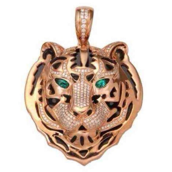 KDY-H1283466 large tag front tiger pendant