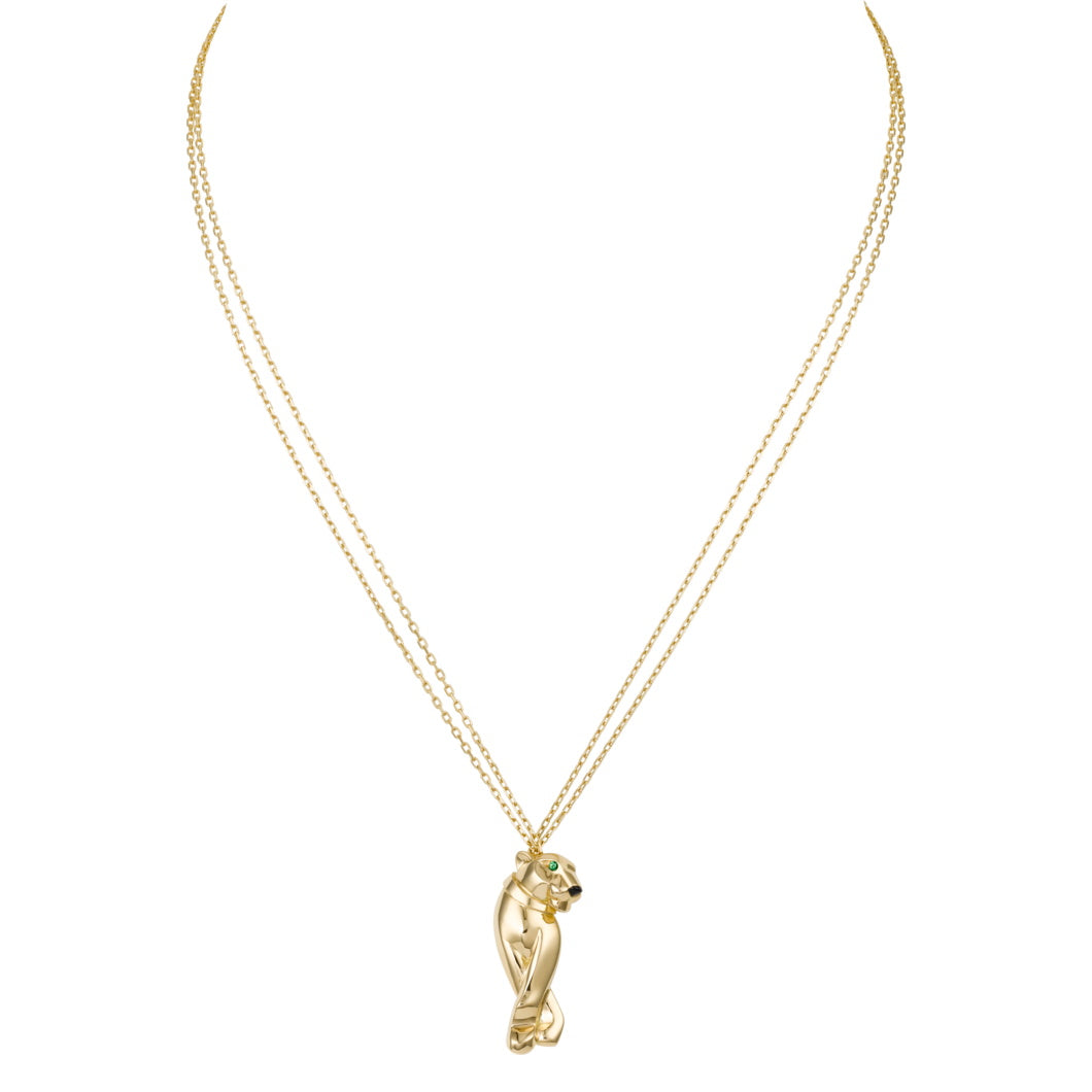 KDY-B7221900 guest version large wishbone leopard chain pendant
