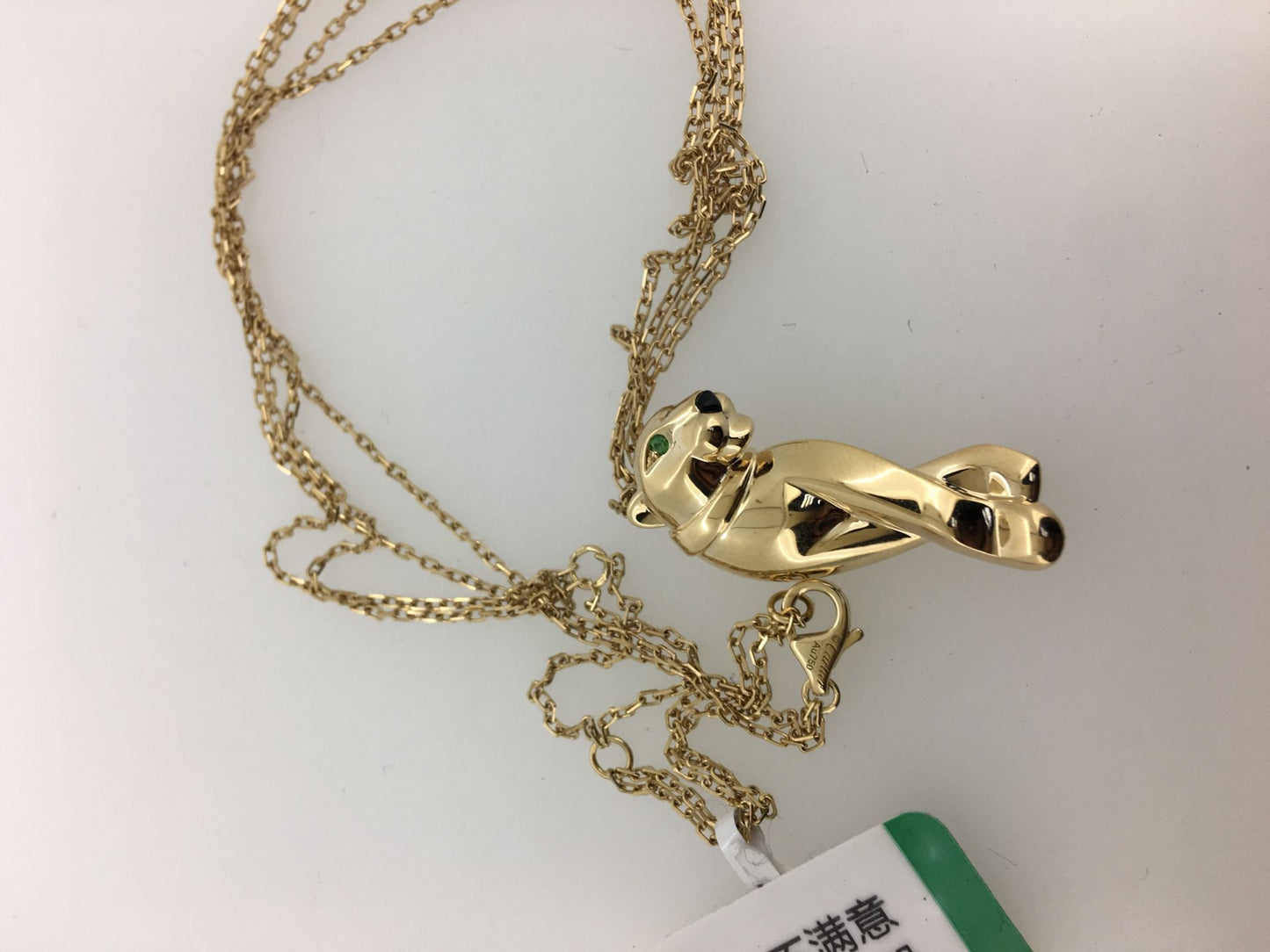 KDY-B7221900 guest version large wishbone leopard chain pendant