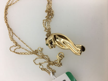 KDY-B7221900 guest version large wishbone leopard chain pendant