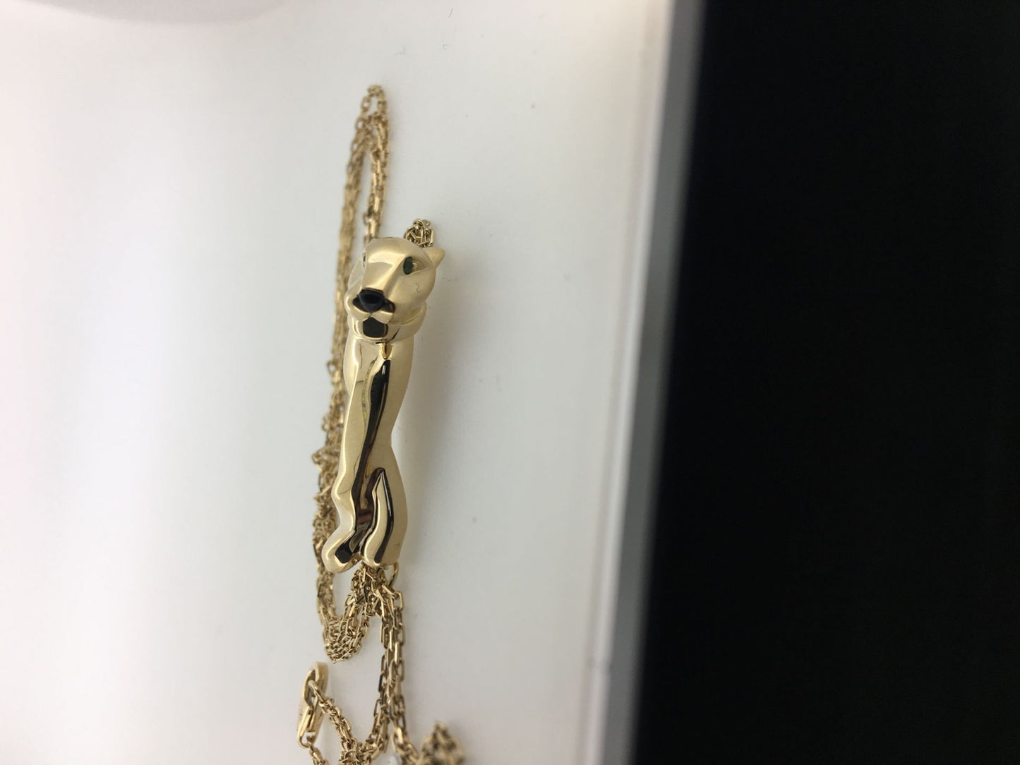 KDY-B7221900 guest version large wishbone leopard chain pendant