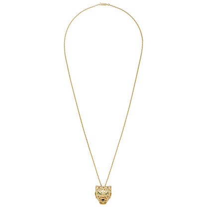 KDY-N7424210 front hollow mechanical leopard light gold pendant
