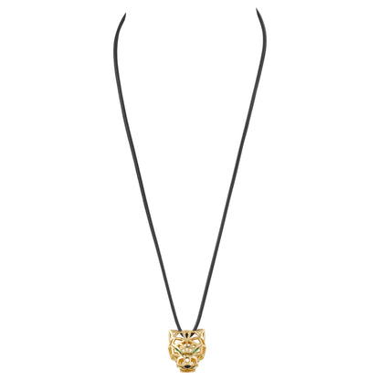 KDY-N7424210 front hollow mechanical leopard light gold pendant