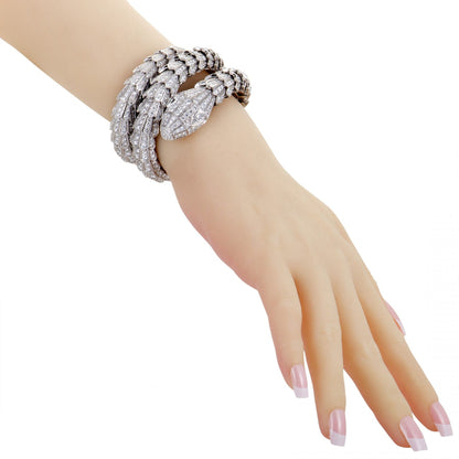 BGL-261024 snake sashimi curled arm full diamond bracelet