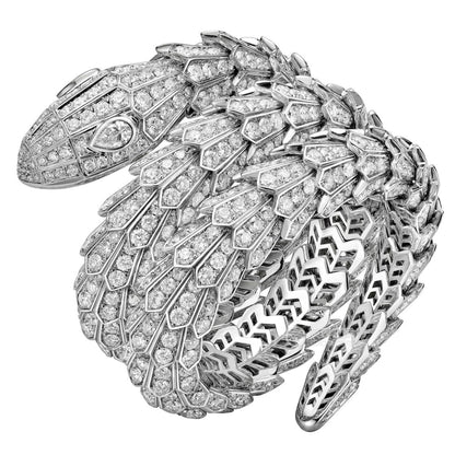 BGL-261024 snake sashimi curled arm full diamond bracelet