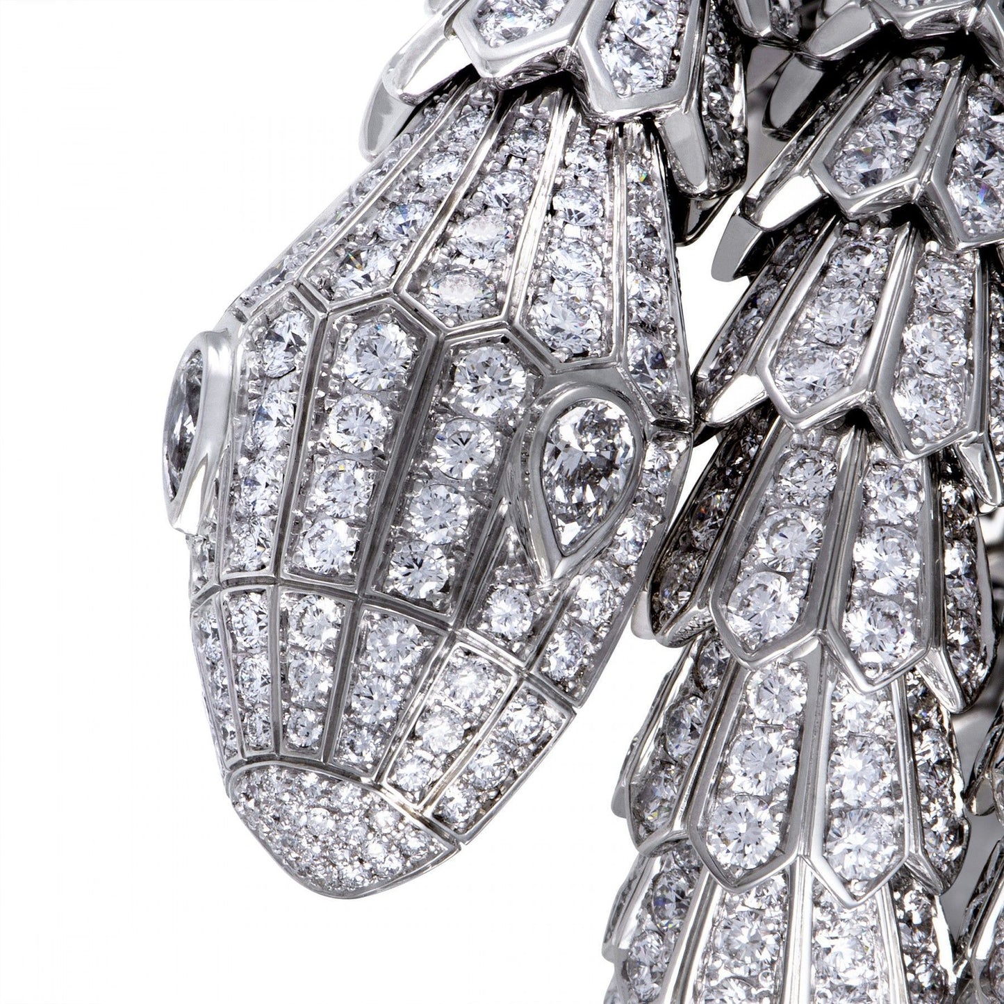 BGL-261024 snake sashimi curled arm full diamond bracelet