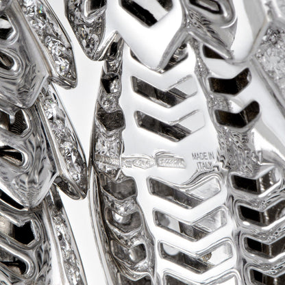BGL-261024 snake sashimi curled arm full diamond bracelet