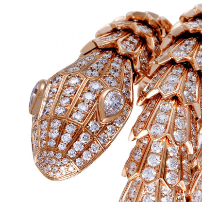 BGL-261024 snake sashimi curled arm full diamond bracelet