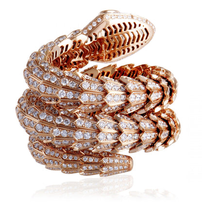 BGL-261024 snake sashimi curled arm full diamond bracelet