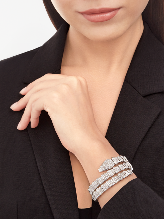 BGL-BR855118 snake full diamond double circle bracelet