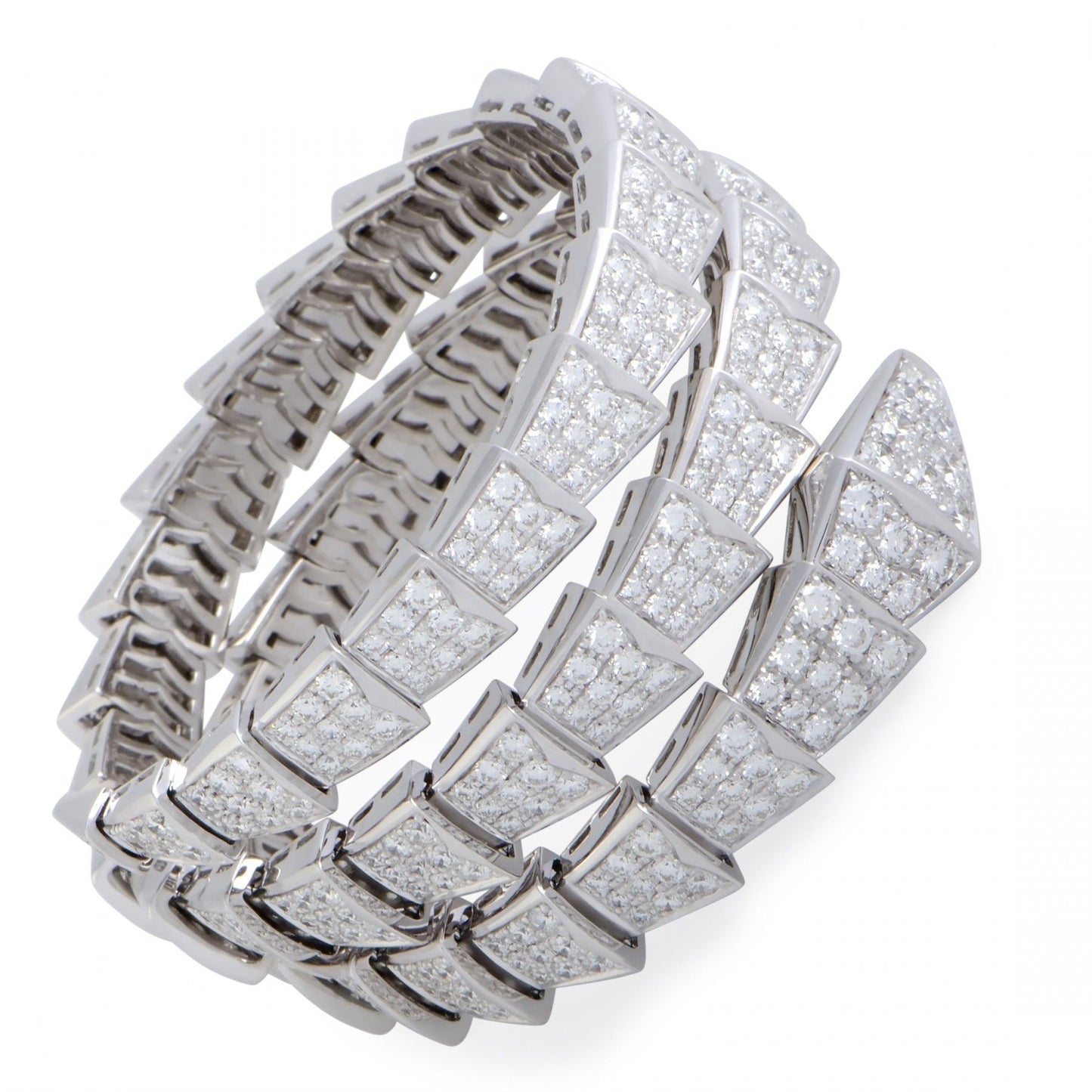 BGL-BR855118 snake full diamond double circle bracelet