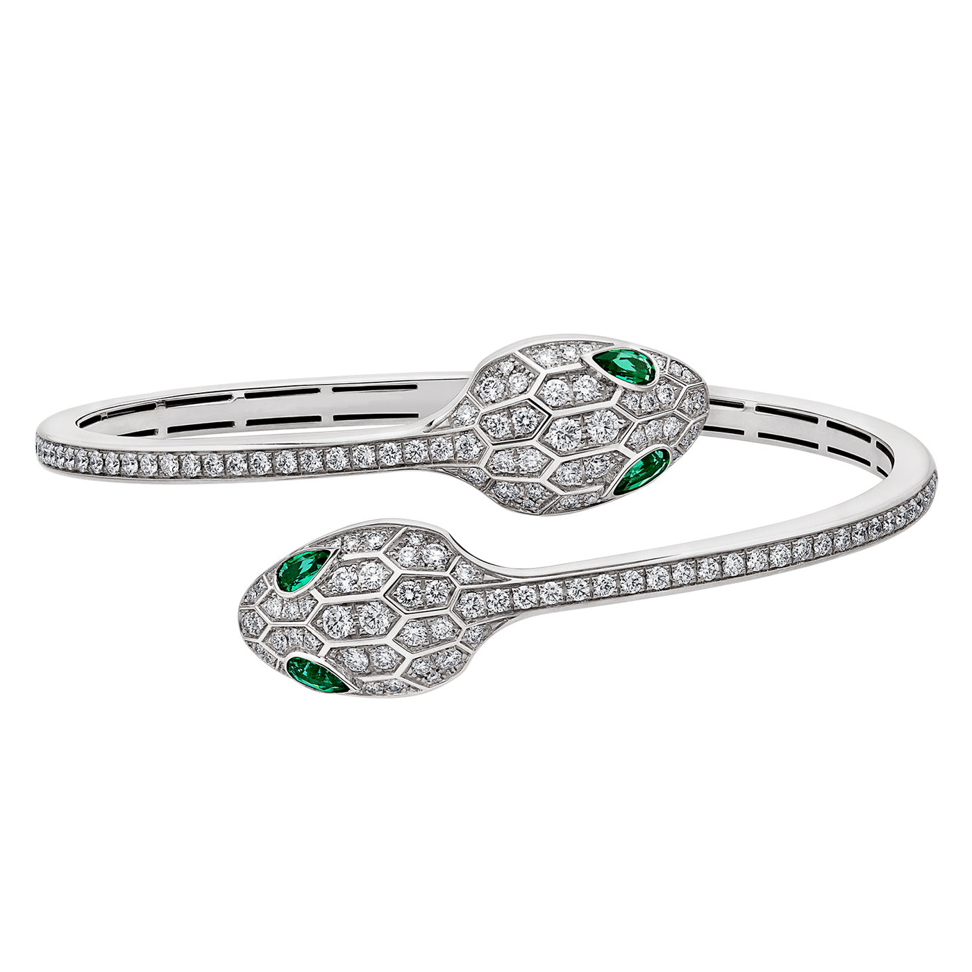BGL-BR858551 Big flat-headed snake double-headed snake full of diamond bracelet