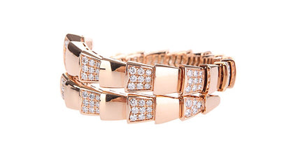 BGL-BR855312 snake half diamond circle bracelet