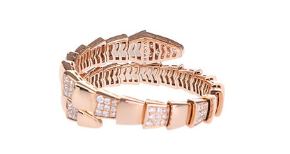 BGL-BR855312 snake half diamond circle bracelet