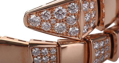 BGL-BR855312 snake half diamond circle bracelet