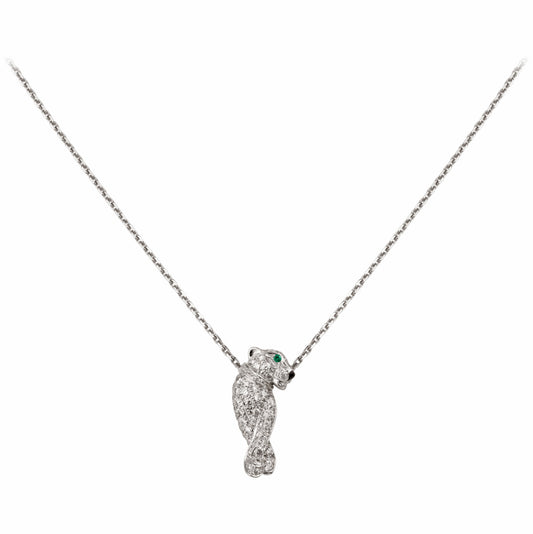 KDY-B7224600 small wishbone leopard chain pendant