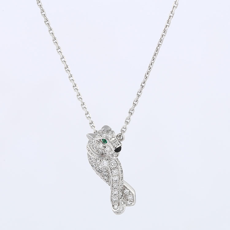 KDY-B7224600 small wishbone leopard chain pendant