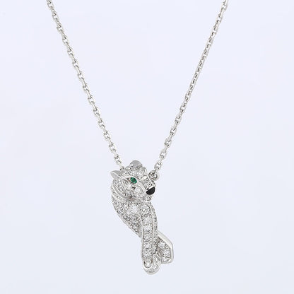 KDY-B7224600 small wishbone leopard chain pendant