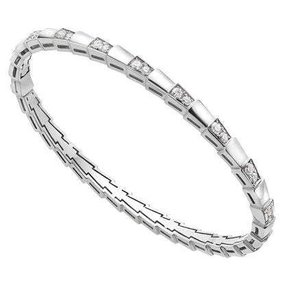 BGL-BR858319 straight half diamond snake style bracelet