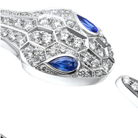 BGL-BR858110 Large Flat-headed Snake Full Diamond Open Bracelet