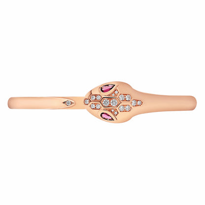 BGL-BR857813 guest version large flat-headed snake half diamond bracelet