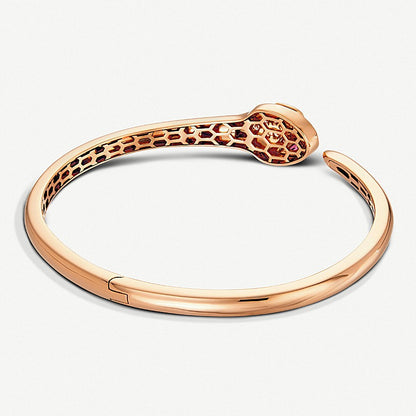 BGL-BR857813 guest version large flat-headed snake half diamond bracelet