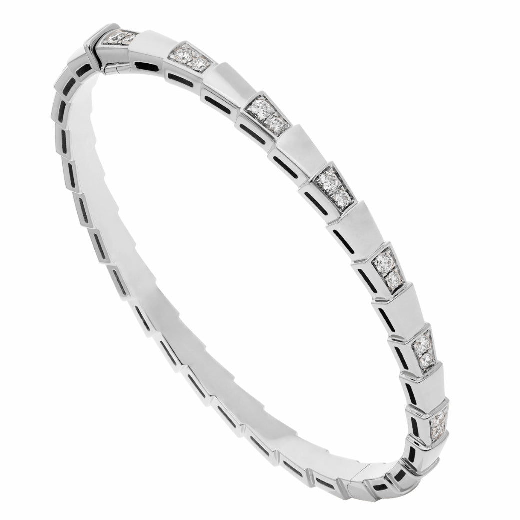BGL-BR858319 straight half diamond snake body style bracelet