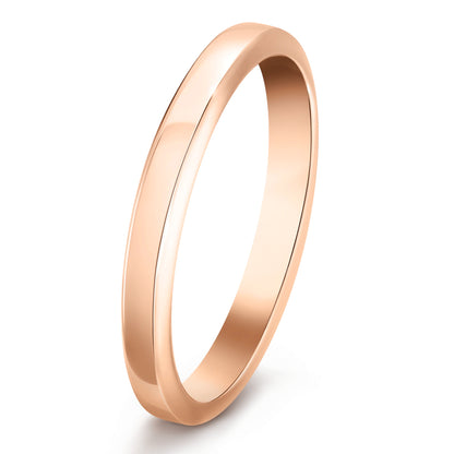 VCARA89700 2.5mm light gold bar ring 14#