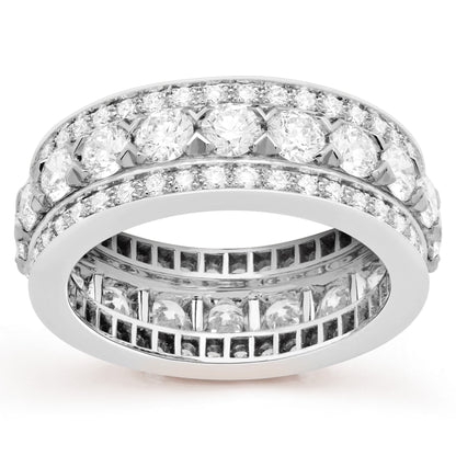 VCARO9VC00 7mm triangular claw full diamond ring 14#