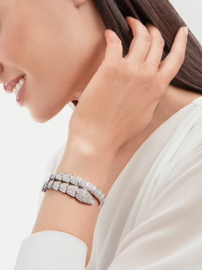 BGL-BR855231 snake full diamond ring bracelet